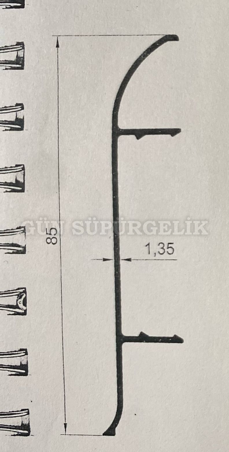 8 CM ALÜMİNYUM SÜPÜRGELİK