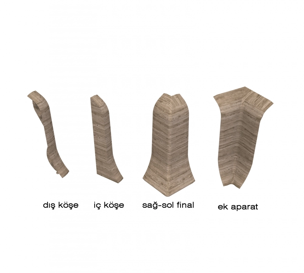 6-9 cm pvc plastik siyahsüpürgelik